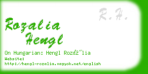 rozalia hengl business card